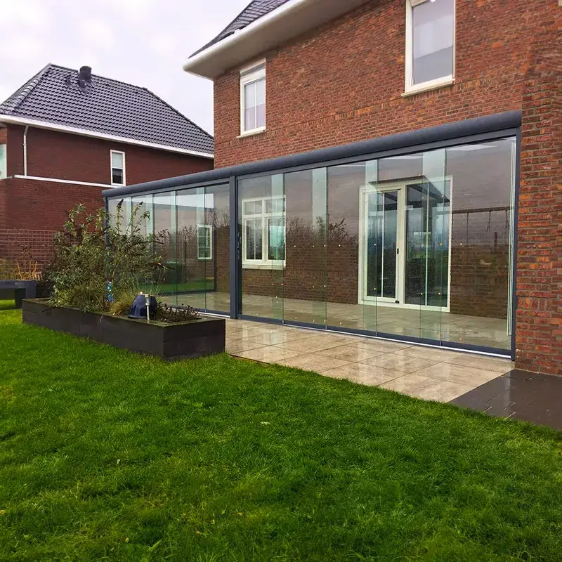 overkapping aan huis uitbreiding woning multifunctionele overkapping geplaatst door Alu Solution