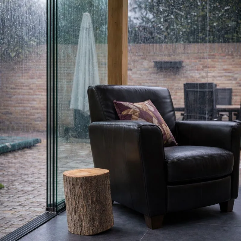 Aluminium muurprofiel voor waterdichte aansluiting veranda op gevel