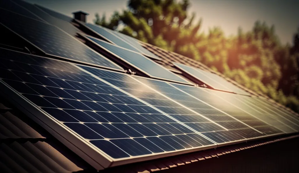 Veranda met zonnepanelen. Duurzaam en stijlvol